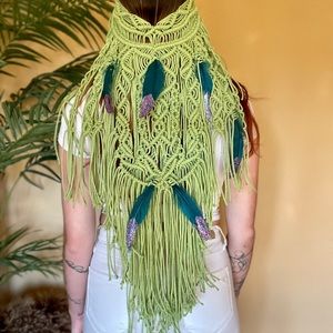 Handmade Macrame Crochet Tribal Headpiece